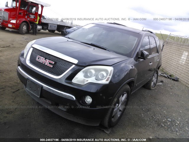 1GKER33D59J161757 - 2009 GMC ACADIA SLT-2 BLACK photo 2