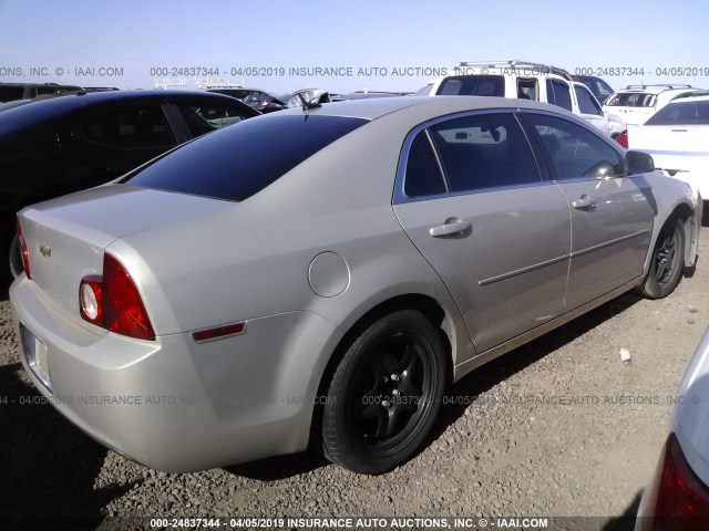 1G1ZB5EBXAF139620 - 2010 CHEVROLET MALIBU LS BEIGE photo 4