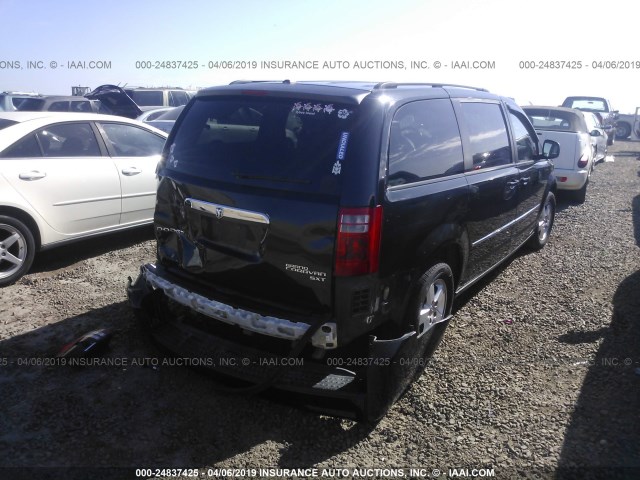 2D4RN5D10AR483492 - 2010 DODGE GRAND CARAVAN SXT BLACK photo 4