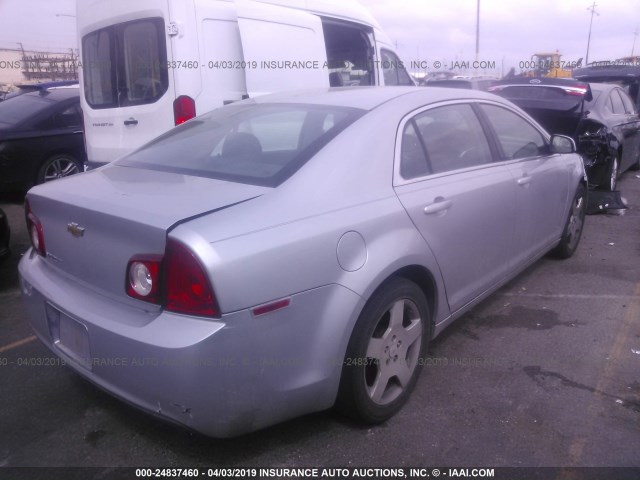 1G1ZC5E12BF131730 - 2011 CHEVROLET MALIBU 1LT SILVER photo 4