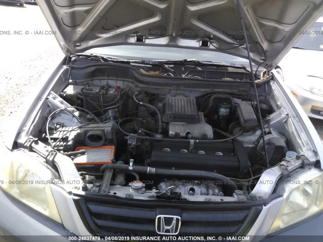 JHLRD18401C034046 - 2001 HONDA CR-V LX SILVER photo 10