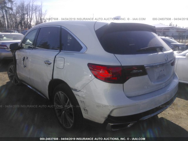 5FRYD4H53HB010774 - 2017 ACURA MDX TECHNOLOGY WHITE photo 3