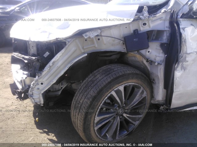 5FRYD4H53HB010774 - 2017 ACURA MDX TECHNOLOGY WHITE photo 6