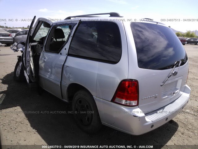 2FMZA52287BA04589 - 2007 FORD FREESTAR SEL SILVER photo 3