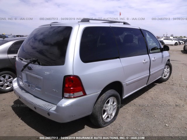 2FMZA52287BA04589 - 2007 FORD FREESTAR SEL SILVER photo 4