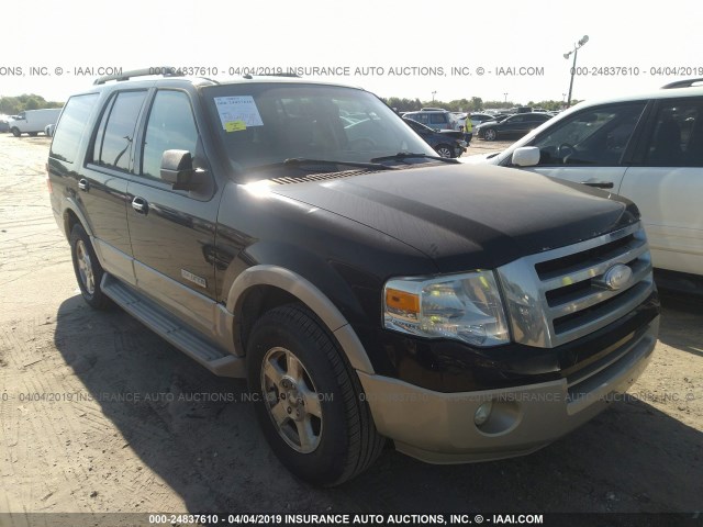 1FMFU17537LA41183 - 2007 FORD EXPEDITION EDDIE BAUER BLACK photo 1