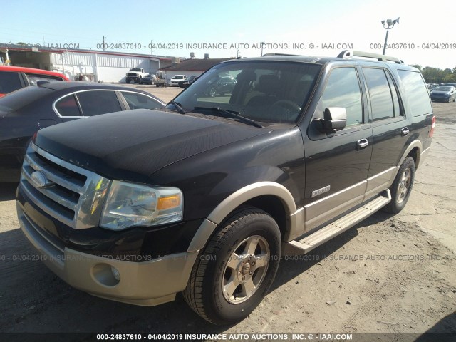 1FMFU17537LA41183 - 2007 FORD EXPEDITION EDDIE BAUER BLACK photo 2