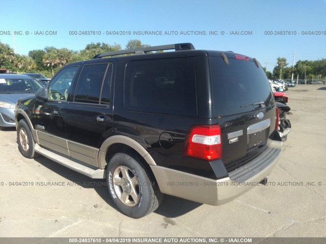 1FMFU17537LA41183 - 2007 FORD EXPEDITION EDDIE BAUER BLACK photo 3