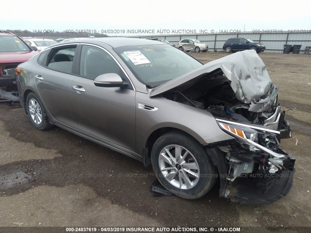 5XXGT4L34GG026192 - 2016 KIA OPTIMA LX 灰色 照片 1