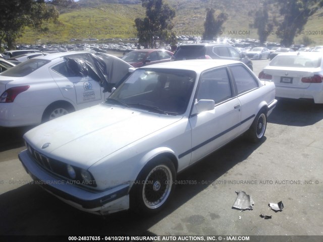 WBAAA2306KAE71348 - 1989 BMW 325 I AUTOMATIC/IS AUTOMATIC WHITE photo 2