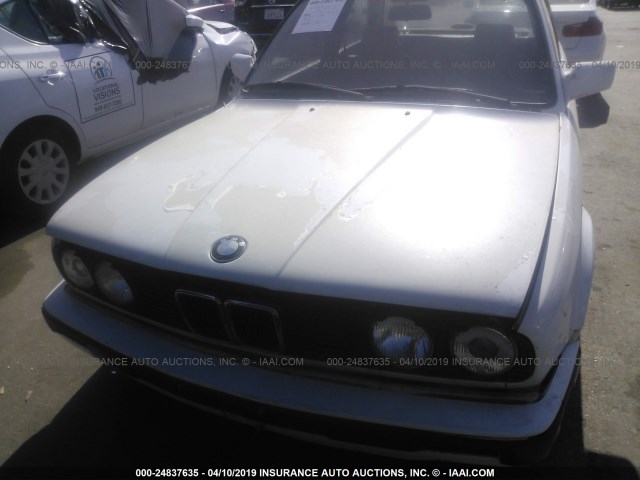 WBAAA2306KAE71348 - 1989 BMW 325 I AUTOMATIC/IS AUTOMATIC WHITE photo 6