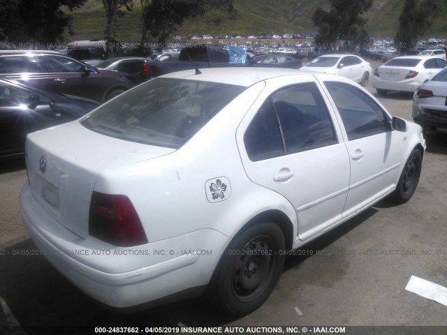 3VWRK69M22M027157 - 2002 VOLKSWAGEN JETTA GL WHITE photo 4