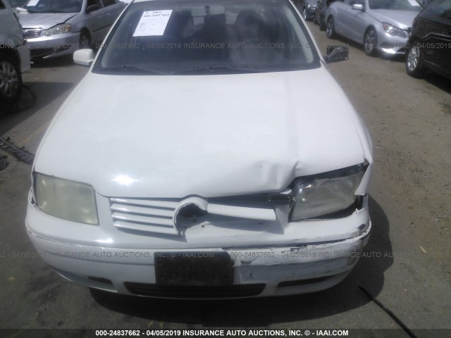 3VWRK69M22M027157 - 2002 VOLKSWAGEN JETTA GL WHITE photo 6