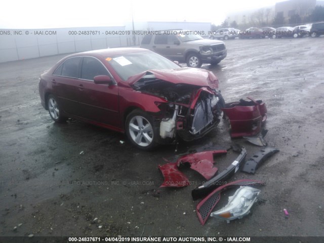 4T1BF3EK0AU047327 - 2010 TOYOTA CAMRY SE/LE/XLE RED photo 1