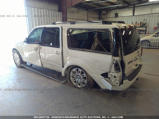 1FMJK2A52DEF00802 - 2013 FORD EXPEDITION EL LIMITED WHITE photo 3