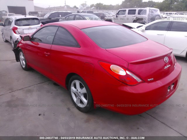 4T1CA38P35U052960 - 2005 TOYOTA CAMRY SOLARA SE/SLE RED photo 3