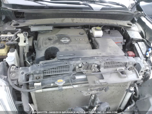 5N1AR2MNXFC710490 - 2015 NISSAN PATHFINDER S/SV/SL/PLATINUM BLUE photo 10