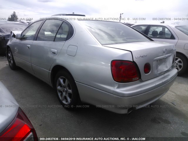 JT8BD69S610144110 - 2001 LEXUS GS 300 SILVER photo 3