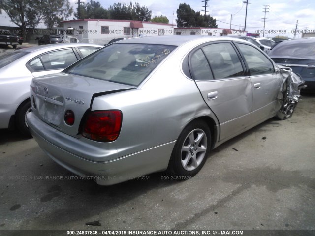 JT8BD69S610144110 - 2001 LEXUS GS 300 SILVER photo 4