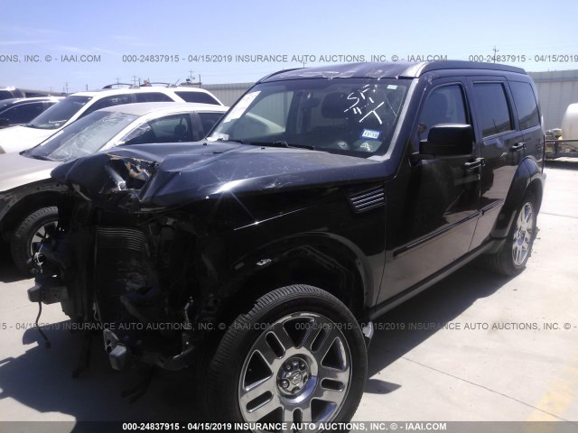 1D4PT4GK4BW517342 - 2011 DODGE NITRO HEAT BLACK photo 2