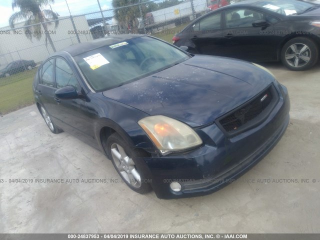 1N4BA41E84C834440 - 2004 NISSAN MAXIMA SE/SL BLUE photo 1