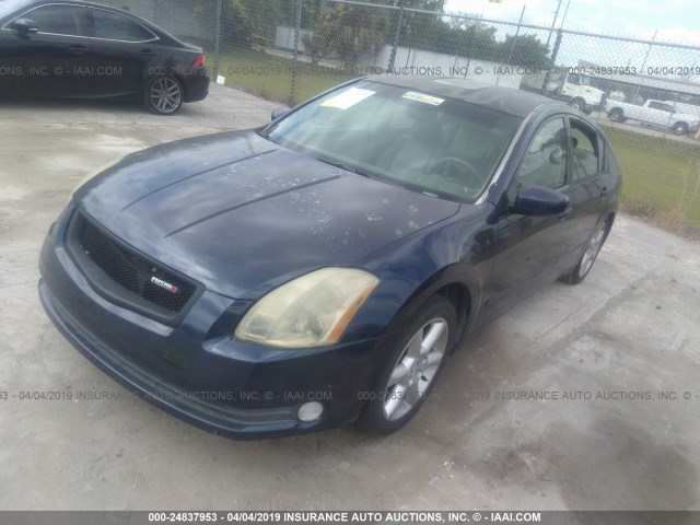 1N4BA41E84C834440 - 2004 NISSAN MAXIMA SE/SL BLUE photo 2