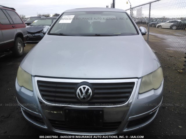 WVWAK73C66E065878 - 2006 VOLKSWAGEN PASSAT 2.0T/2.0T VALUE BLUE photo 6