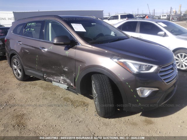 KM8SRDHF9FU109438 - 2015 HYUNDAI SANTA FE GLS/LIMITED BROWN photo 1