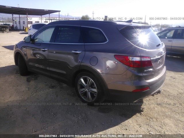 KM8SRDHF9FU109438 - 2015 HYUNDAI SANTA FE GLS/LIMITED BROWN photo 3