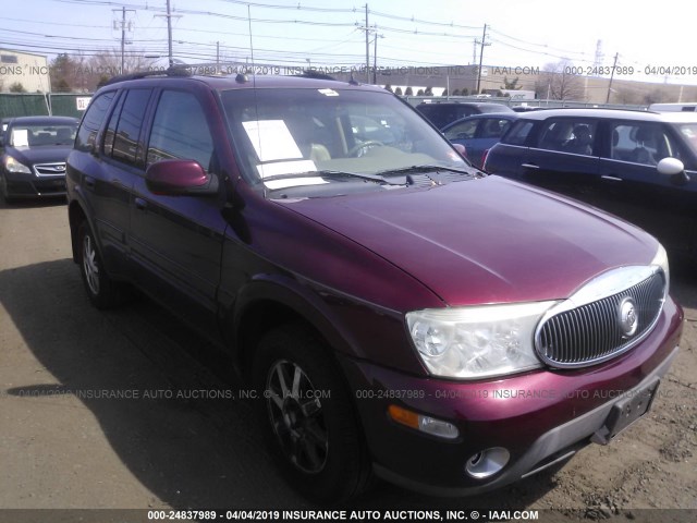 5GADT13S542374966 - 2004 BUICK RAINIER CXL RED photo 1