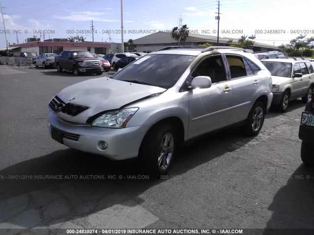 JTJHW31U360010662 - 2006 LEXUS RX 400 SILVER photo 2