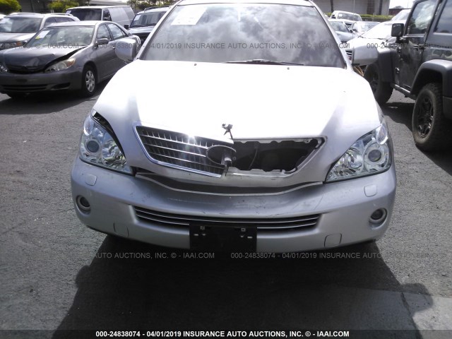 JTJHW31U360010662 - 2006 LEXUS RX 400 SILVER photo 6