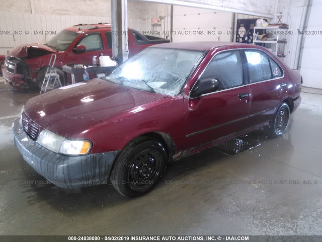 1N4AB41D4SC718732 - 1995 NISSAN SENTRA XE/GXE/GLE/BASE RED photo 2