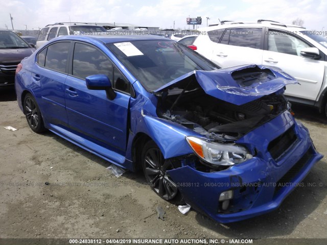 JF1VA1D69F8836171 - 2015 SUBARU WRX PREMIUM BLUE photo 1