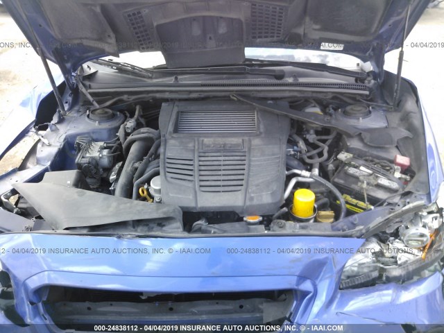 JF1VA1D69F8836171 - 2015 SUBARU WRX PREMIUM BLUE photo 10