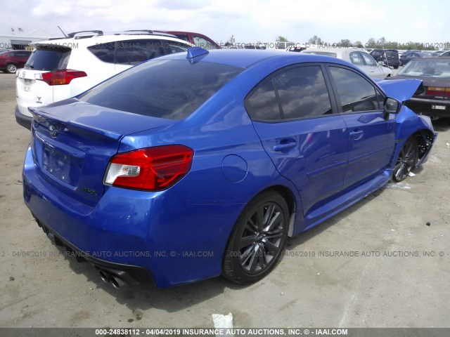 JF1VA1D69F8836171 - 2015 SUBARU WRX PREMIUM BLUE photo 4