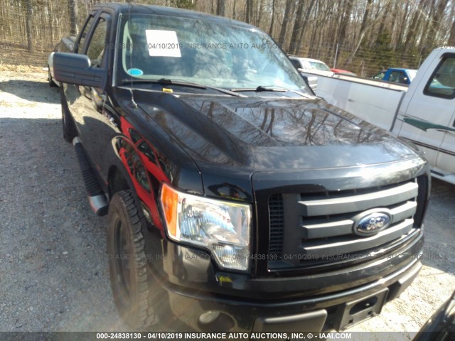 1FTRX14WX9FA80246 - 2009 FORD F150 SUPER CAB BLACK photo 6