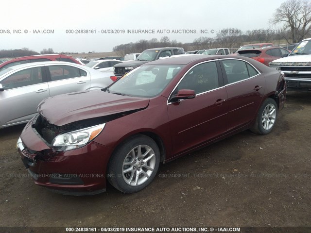 1G11C5SL3FF104089 - 2015 CHEVROLET MALIBU 1LT 栗色 照片 2