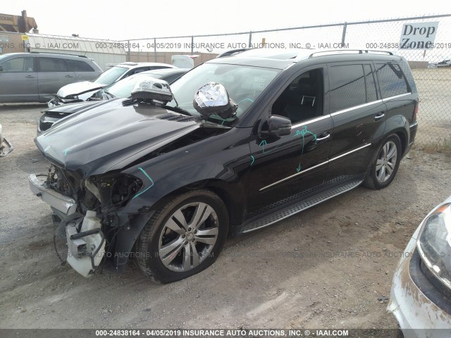 4JGBF7BE4BA652234 - 2011 MERCEDES-BENZ GL 450 4MATIC BLACK photo 2