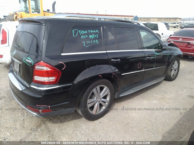 4JGBF7BE4BA652234 - 2011 MERCEDES-BENZ GL 450 4MATIC BLACK photo 4