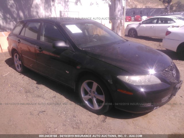 1YVFP82D645N56823 - 2004 MAZDA 6 S BLACK photo 1