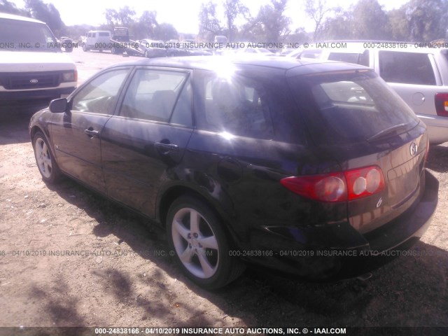 1YVFP82D645N56823 - 2004 MAZDA 6 S BLACK photo 3