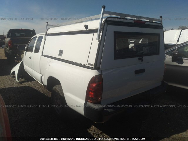 5TFTX4CN8FX049244 - 2015 TOYOTA TACOMA ACCESS CAB WHITE photo 3