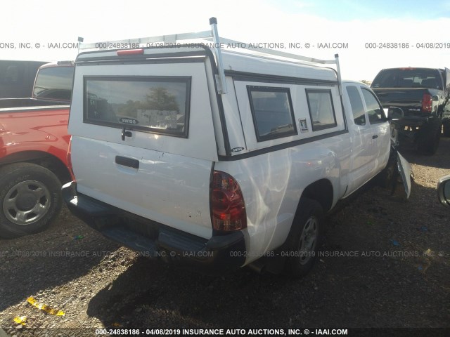 5TFTX4CN8FX049244 - 2015 TOYOTA TACOMA ACCESS CAB თეთრი ფოტო 4