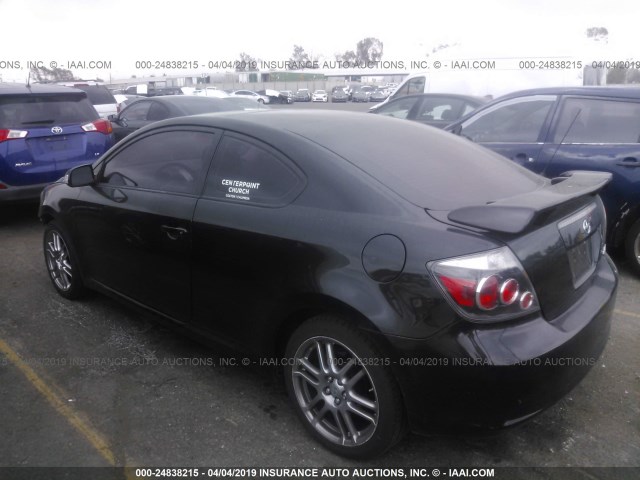JTKDE167X80259340 - 2008 TOYOTA SCION TC BLACK photo 3