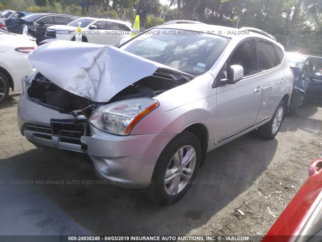 JN8AS5MT0CW255737 - 2012 NISSAN ROGUE S/SV 银色 照片 2