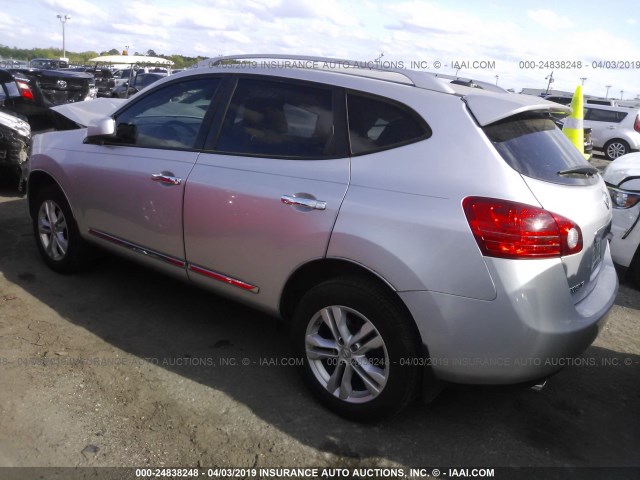 JN8AS5MT0CW255737 - 2012 NISSAN ROGUE S/SV 银色 照片 3