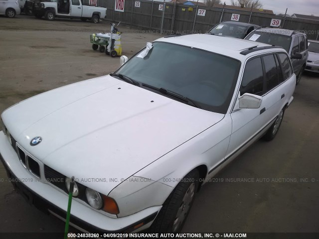 WBAHJ6318NGD21855 - 1992 BMW 525 I AUTOMATIC WHITE photo 2