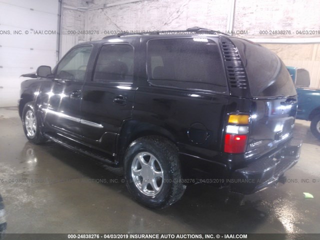 1GKEK63U75J140814 - 2005 GMC YUKON DENALI BLACK photo 3