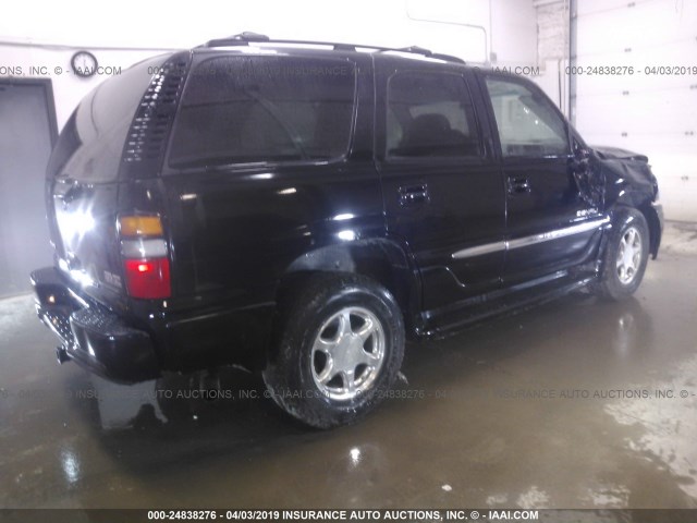 1GKEK63U75J140814 - 2005 GMC YUKON DENALI BLACK photo 4